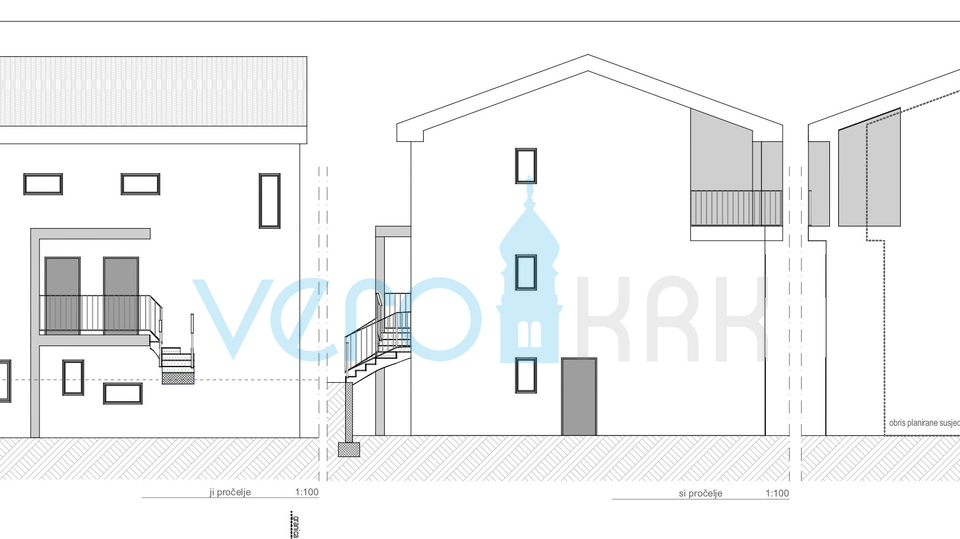 Otok Krk, Soline, stan u prizemlju od 100m2, 150m do mora, prodaja